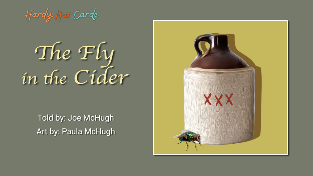 A funny Hardy Har ecard that you can send to friends and family about drinking hard cider that will make them laugh and lift their spirits.